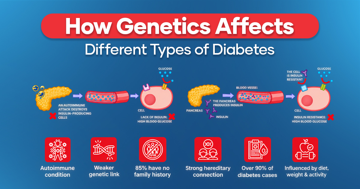 How Genetics Affects Different Types of Diabetes